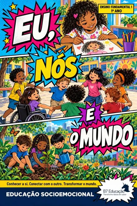 Capa do livro Eu, Nós e o Mundo · 1º ano