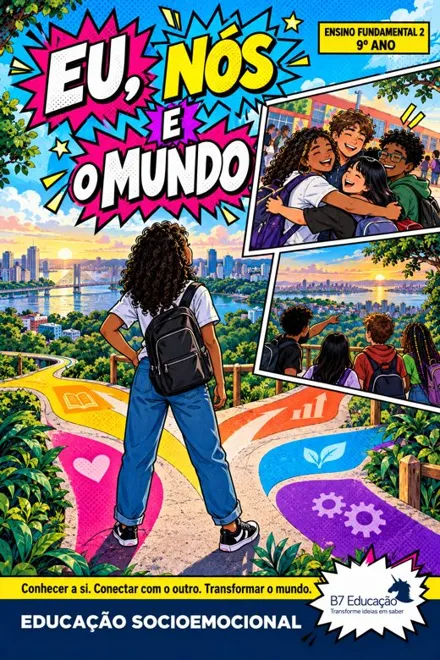 Capa do livro Eu, Nós e o Mundo · 9º ano