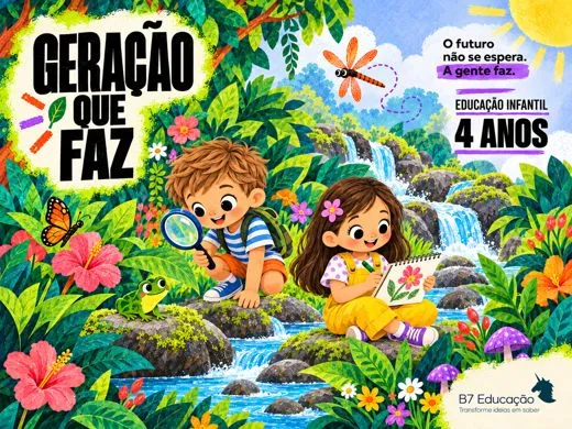 Capa do livro Geração que Faz · Educação Infantil 4 anos · Módulo 2