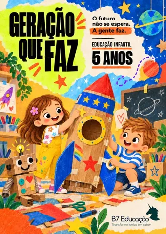Capa do livro Geração que Faz · Educação Infantil 5 anos · Módulo 1