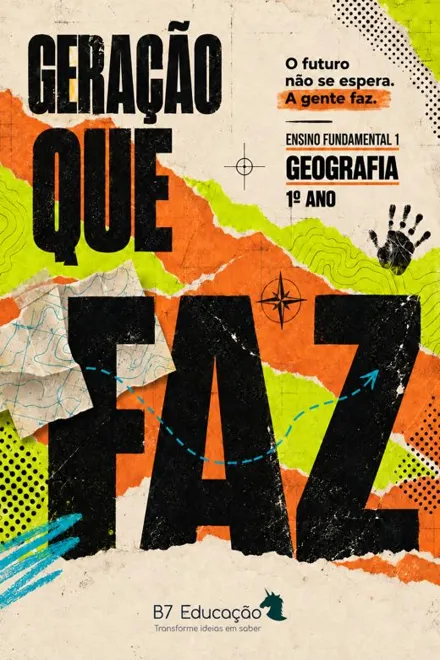 Capa do livro Geração que Faz · Geografia · 1º ano