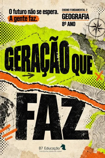 Capa do livro Geração que Faz · Geografia · 8º ano