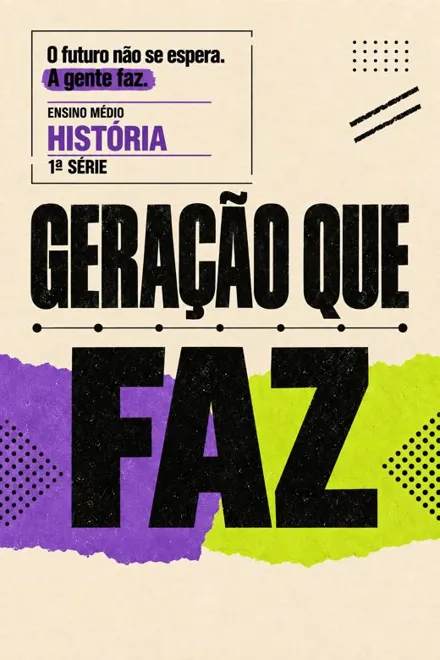 Capa do livro Geração que Faz · História · 1ª série