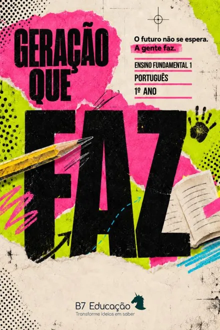 Capa do livro Geração que Faz · Língua Portuguesa · 1º ano