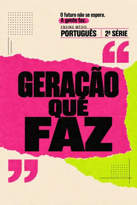 Capa do livro Geração que Faz · Língua Portuguesa · 2ª série