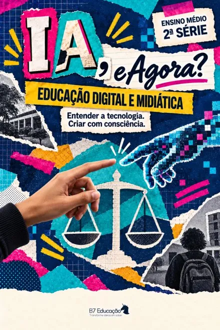 Capa do livro IA, e Agora? · 2ª série
