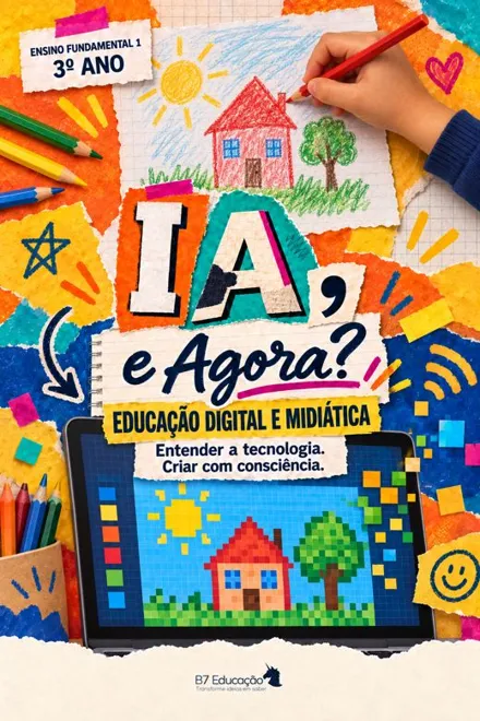 Capa do livro IA, e Agora? · 3º ano