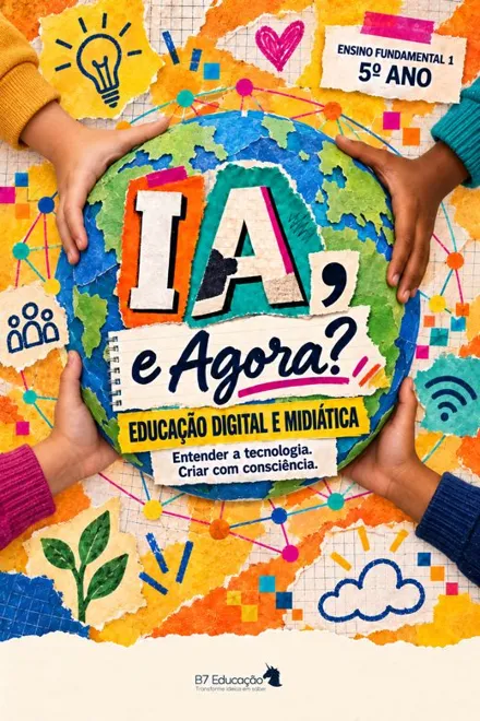 Capa do livro IA, e Agora? · 5º ano