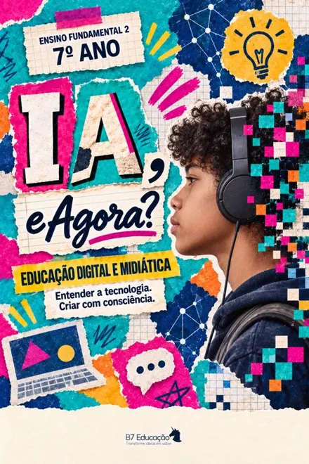 Capa do livro IA, e Agora? · 7º ano