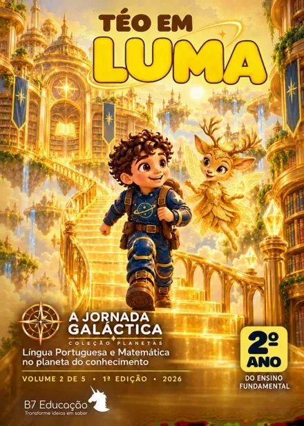 Capa do livro A Jornada Galáctica · Téo em Luma