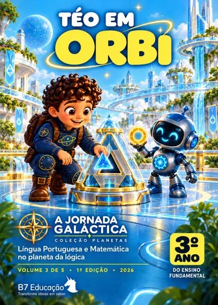 Capa do livro A Jornada Galáctica · Téo em Orbi